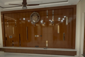 Exterior of Nihal Niwas with Vastu elements.