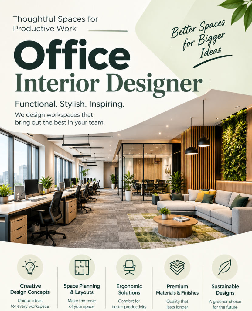 office interior designer in Noida